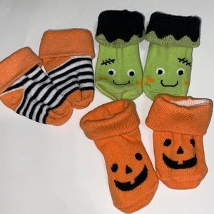 Halloween themed unisex baby socks 3pairs